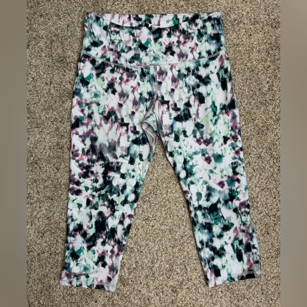 White/Green/Pink Capris